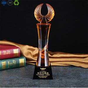 3d glass plaque crystal trophy