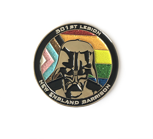 Coin custom glitter starwars coin rainbow gilitter