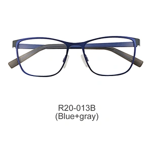 Hot new metal optical frame striate stainless steel eyeglasses customizable eyeglass frames