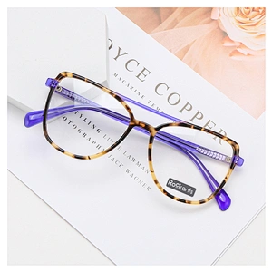 New Exquisite Design acetate cat eye frame lamination woman optics glass frames