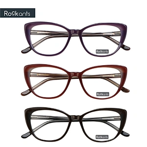 cat eye woman acetate frames fashionable design eyeglasses optical frame