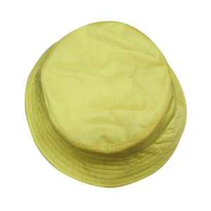 yellow plain lady bucket hat