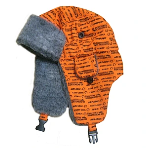 Wholesale full printing Faux Fur Winter Cap