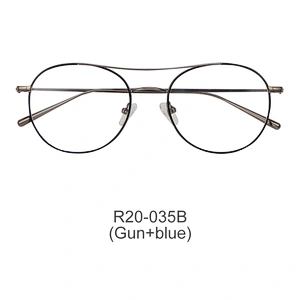 New design high quality round men spectacle frame optical frames metal frames eyeglasses