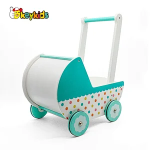 New design first educational wooden baby push toys for learning walking W16E102
