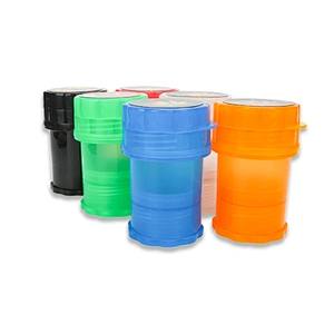 Customized colorful tobacco herb grinder plastic grinder