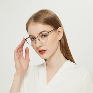 Good quality fashion round metal optical frame glasses eyeglasses optical frame