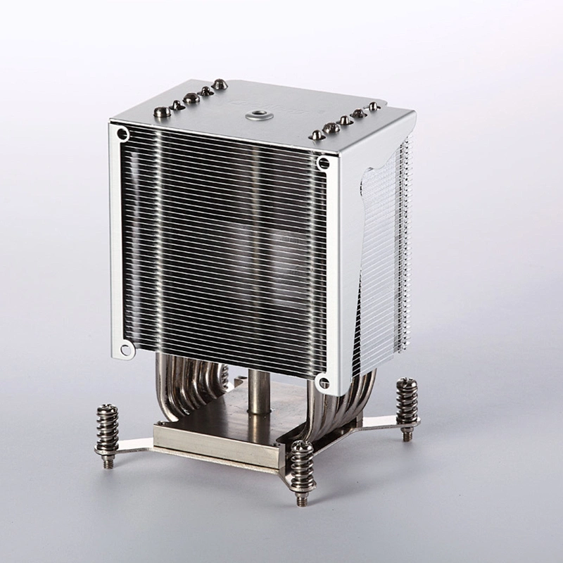 Aluminum GPU Heatsink With Six Fins Customized Cooler
