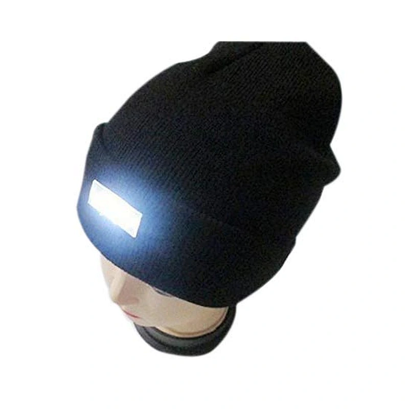 LED light acrylic knitted hat