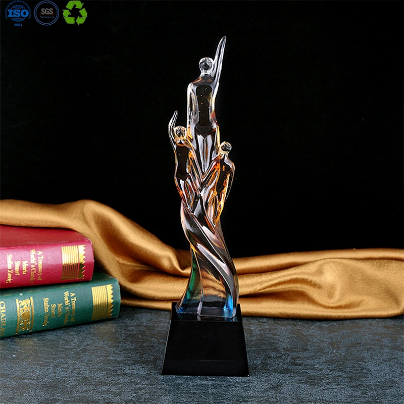 3d glass plaque crystal trophy