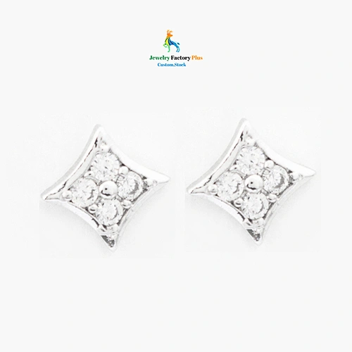 square stud earrings