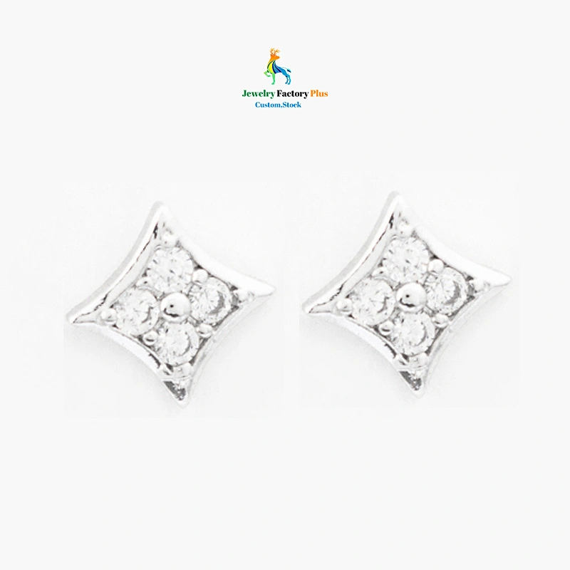 square stud earrings
