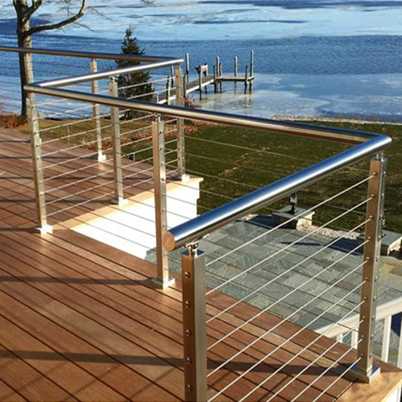 Edelstahl-Kabel Drahtseil Balustrade Zaun Geländersysteme