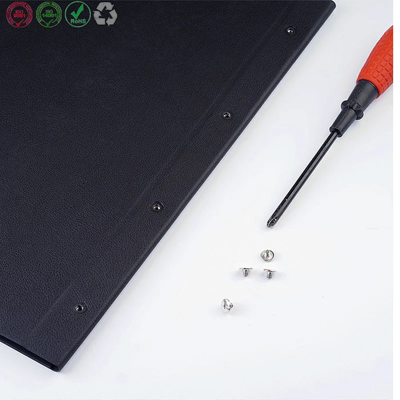 Customized Restaurant A4/A5 Leather Menu holder