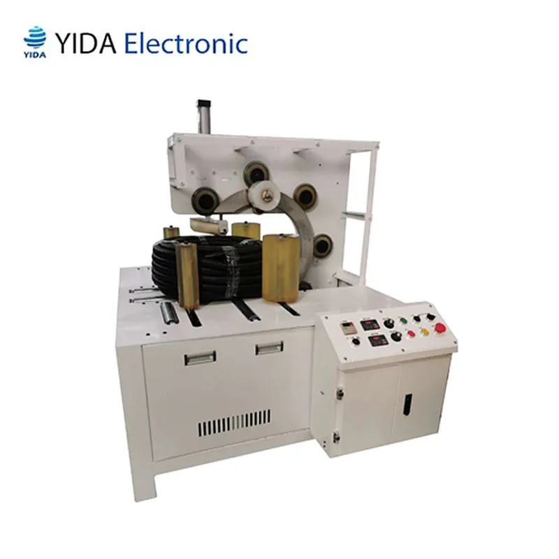 Corrugated pipe coil auto wrapping machine
