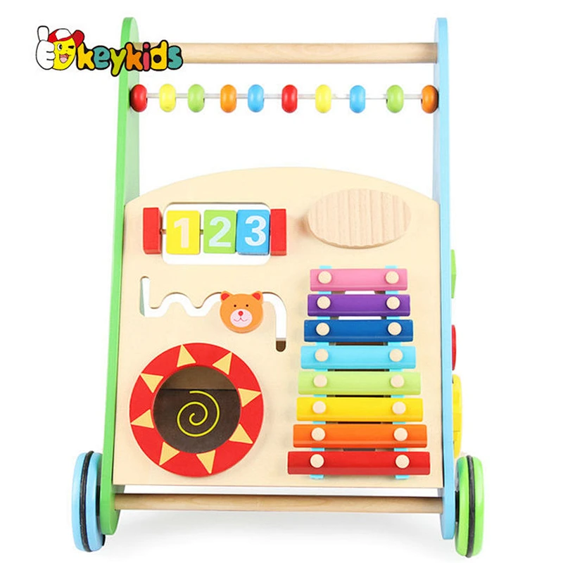 Best Design Wooden Walker For Toddlers For Push Along W08J001