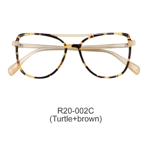 New Exquisite Design acetate cat eye frame lamination woman optics glass frames