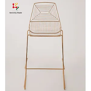 Metal bar stool