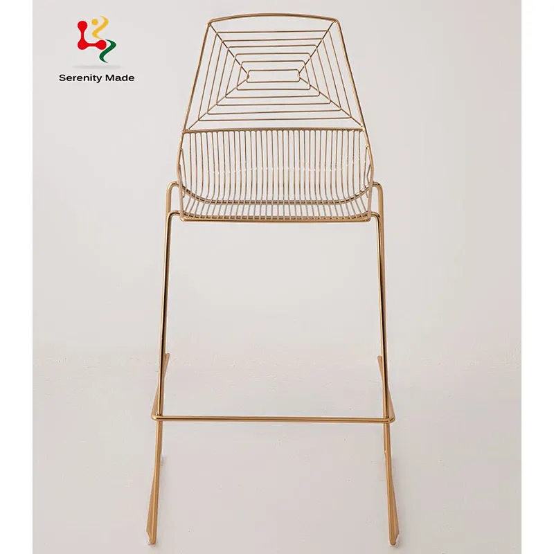 Metal bar stool