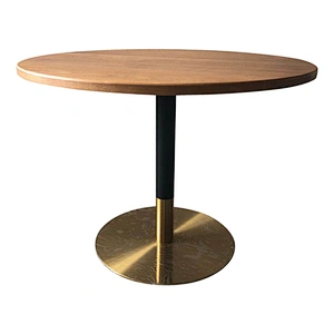 Restaurant round wood dining table