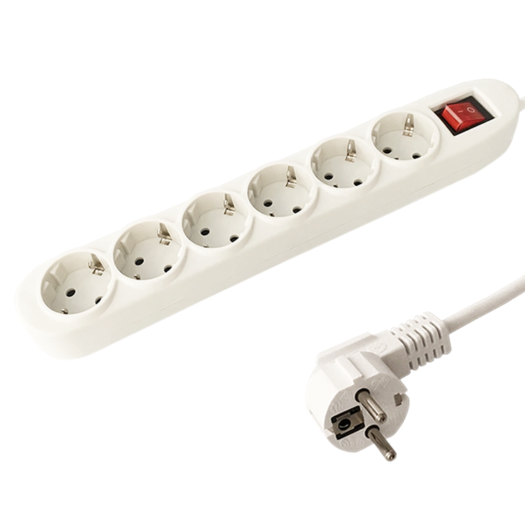 6 way european electrical power multi socket with switch from China ...