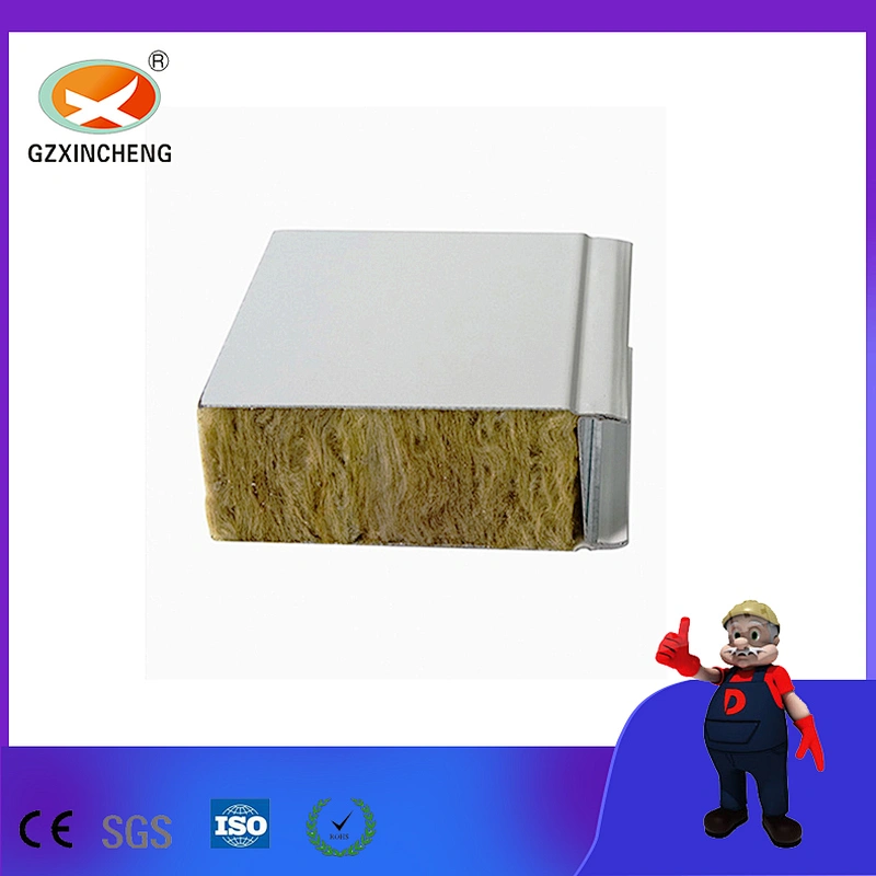 Color Steel Rock Wool Sandwich Panel for High Clean Room