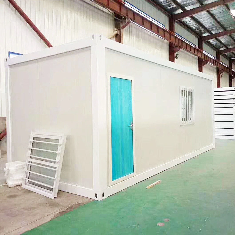 Casa contenedor de paquete plano de panel sándwich para apartamento individual