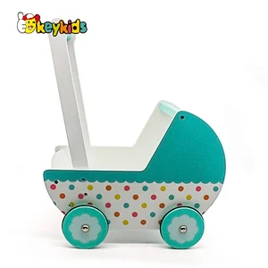 New design first educational wooden baby push toys for learning walking W16E102