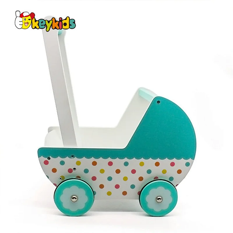 New design first educational wooden baby push toys for learning walking W16E102