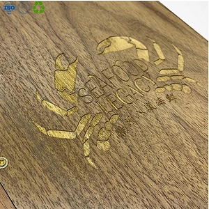 Wooden menu holders for restaurants