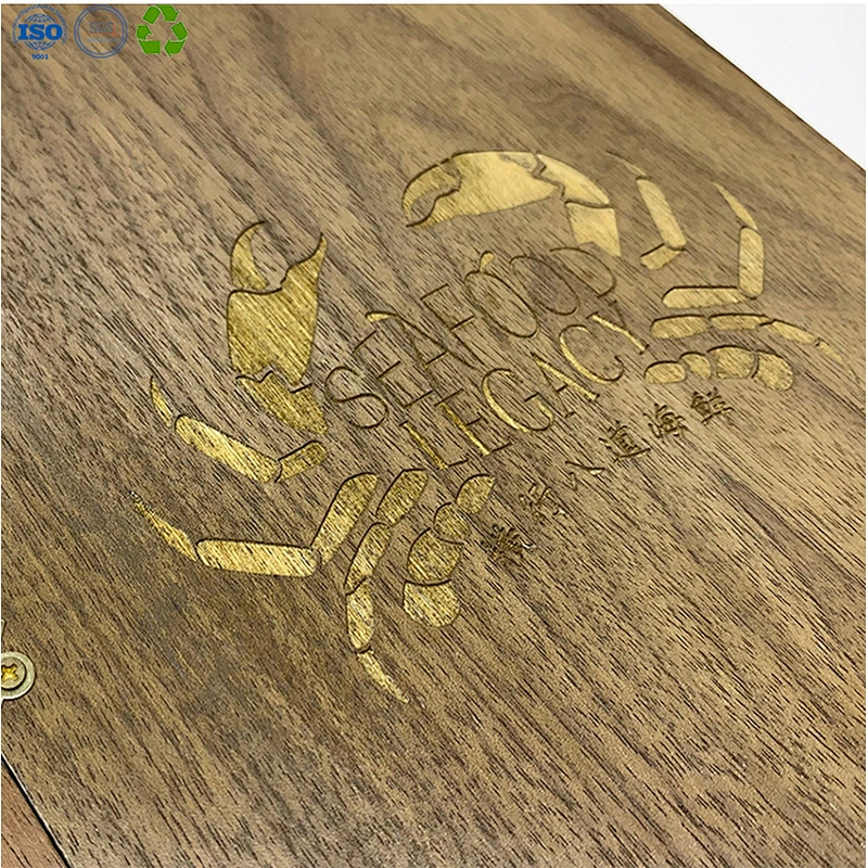 Wooden menu holders for restaurants