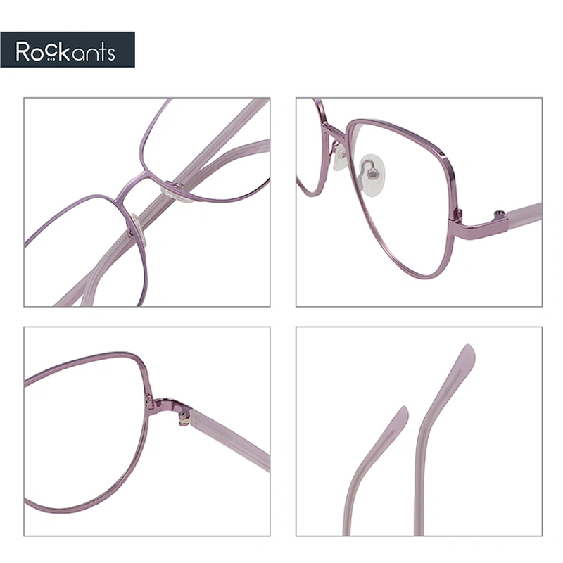 Top selling fashion design cat eye metal sheet optical frame ready goods eyeglasses