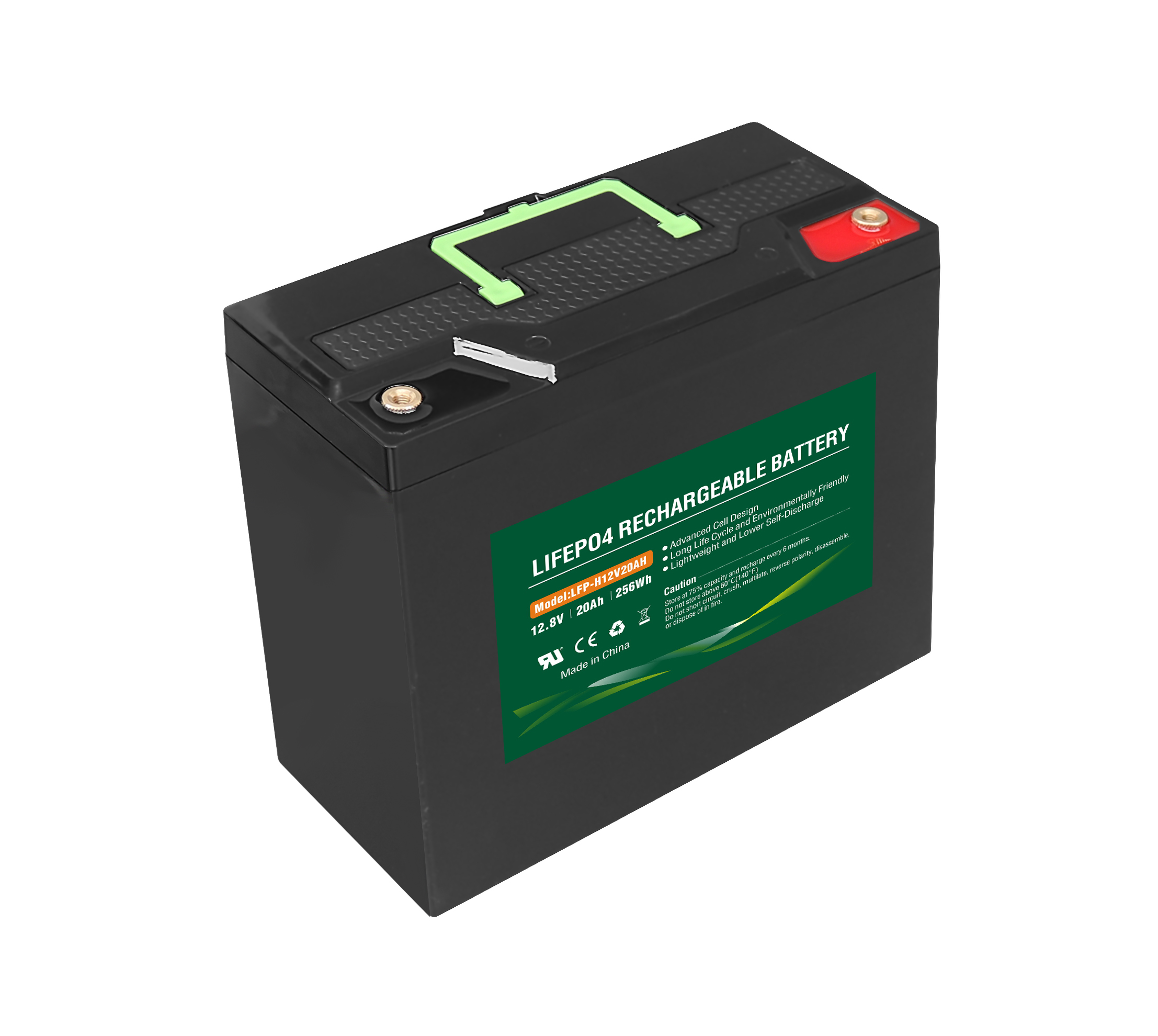 Paquete de baterías LiFePO4 de ciclo profundo de 12V 20AH con BMS