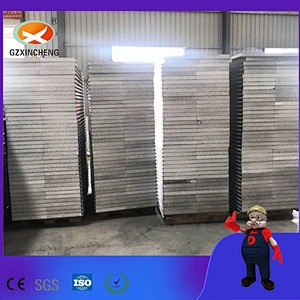 Panel sándwich de silicato ignífugo para casa prefabricada