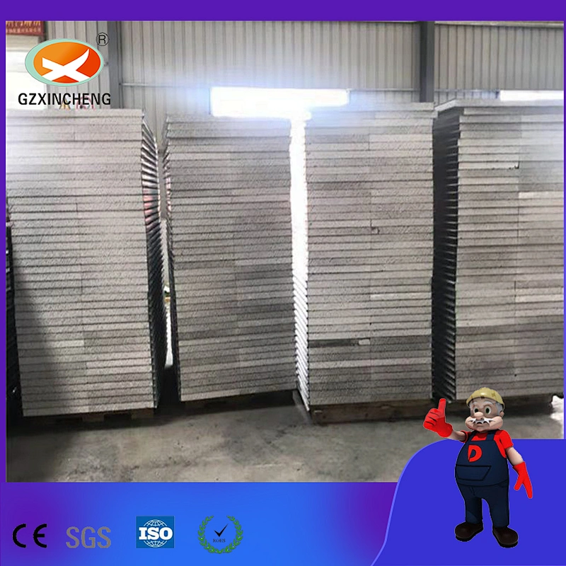 Panel sándwich de silicato ignífugo para casa prefabricada