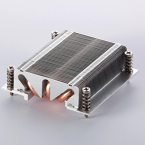 3 Pipes Aluminum Cooler 75W Horizontal Type Heatsnk