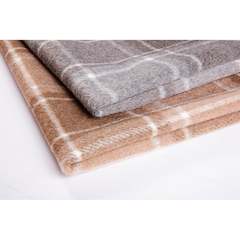 Woven Fabric Yarn-dyed Overcoat For Ladies
