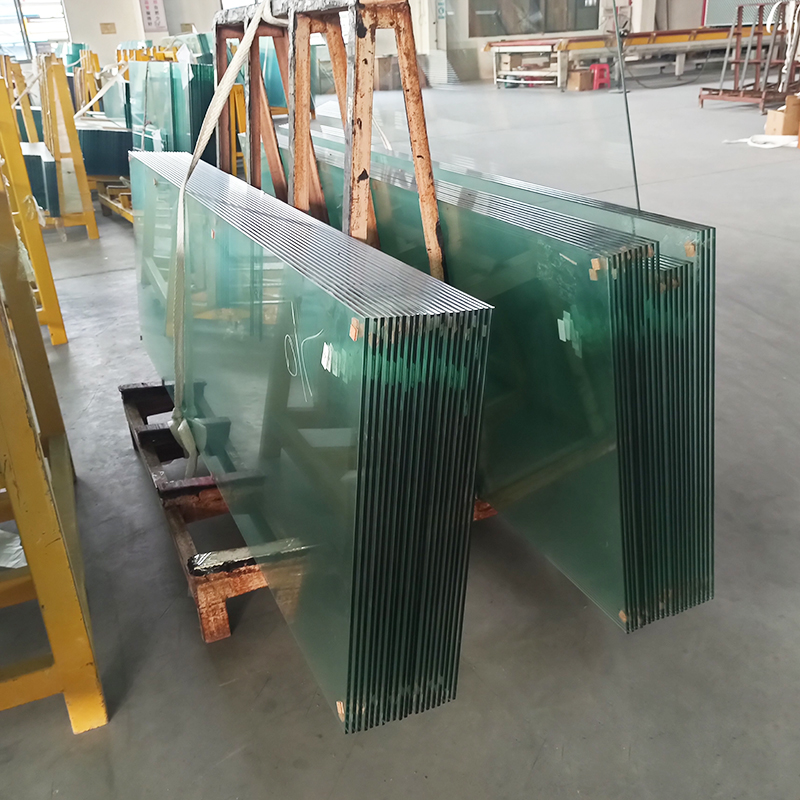 Clear 10mm fully tempered toughened esg heat resistant glass