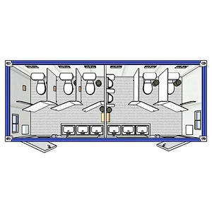 Portable Container House for Public Toilet