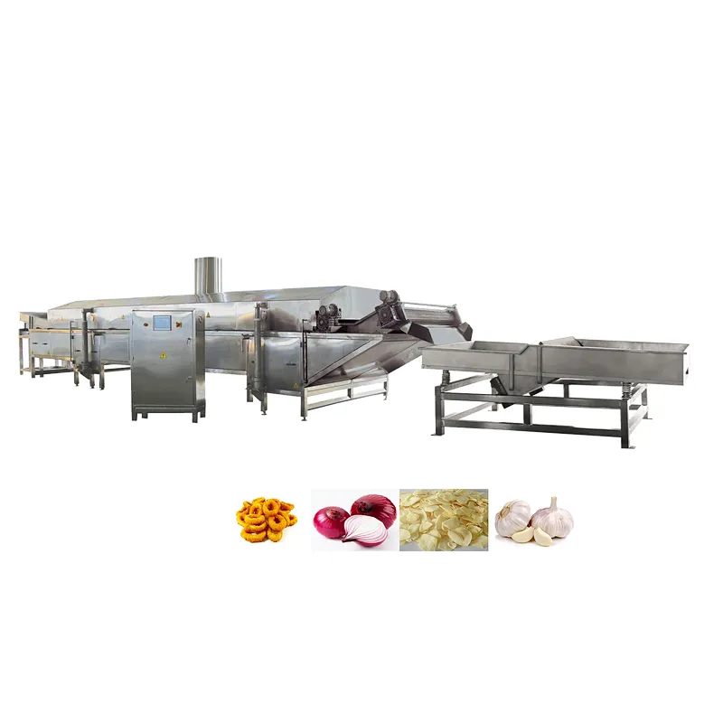 Crispy Onion And Garlic Slice Frying Production Line