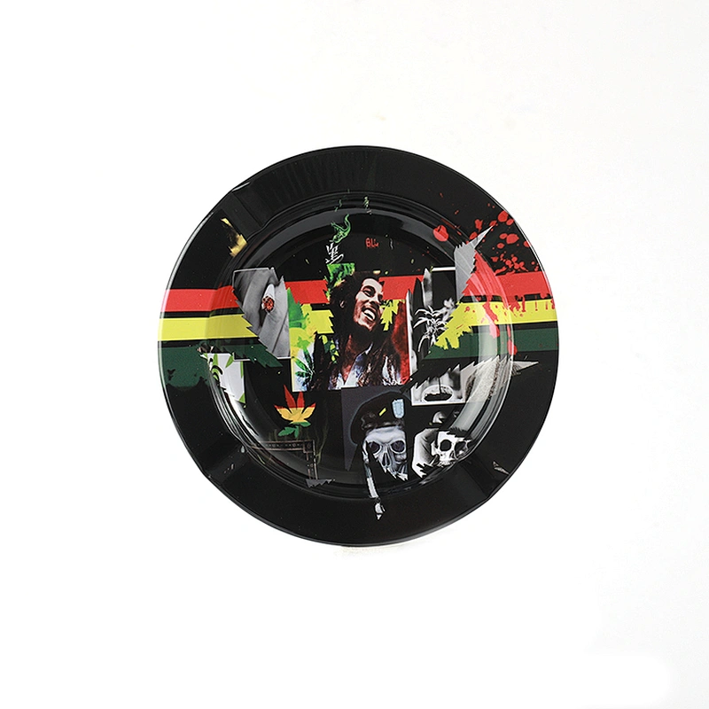 2021 metal popular character design tin custom-made logo outdoor ashtray