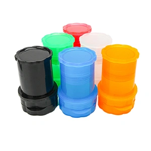 Customized colorful tobacco herb grinder plastic grinder