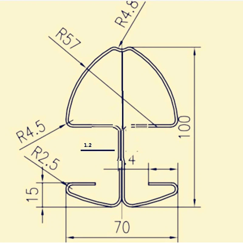 Galvanized Steel Peach Shape Post for Fence Rolling Forming Machine