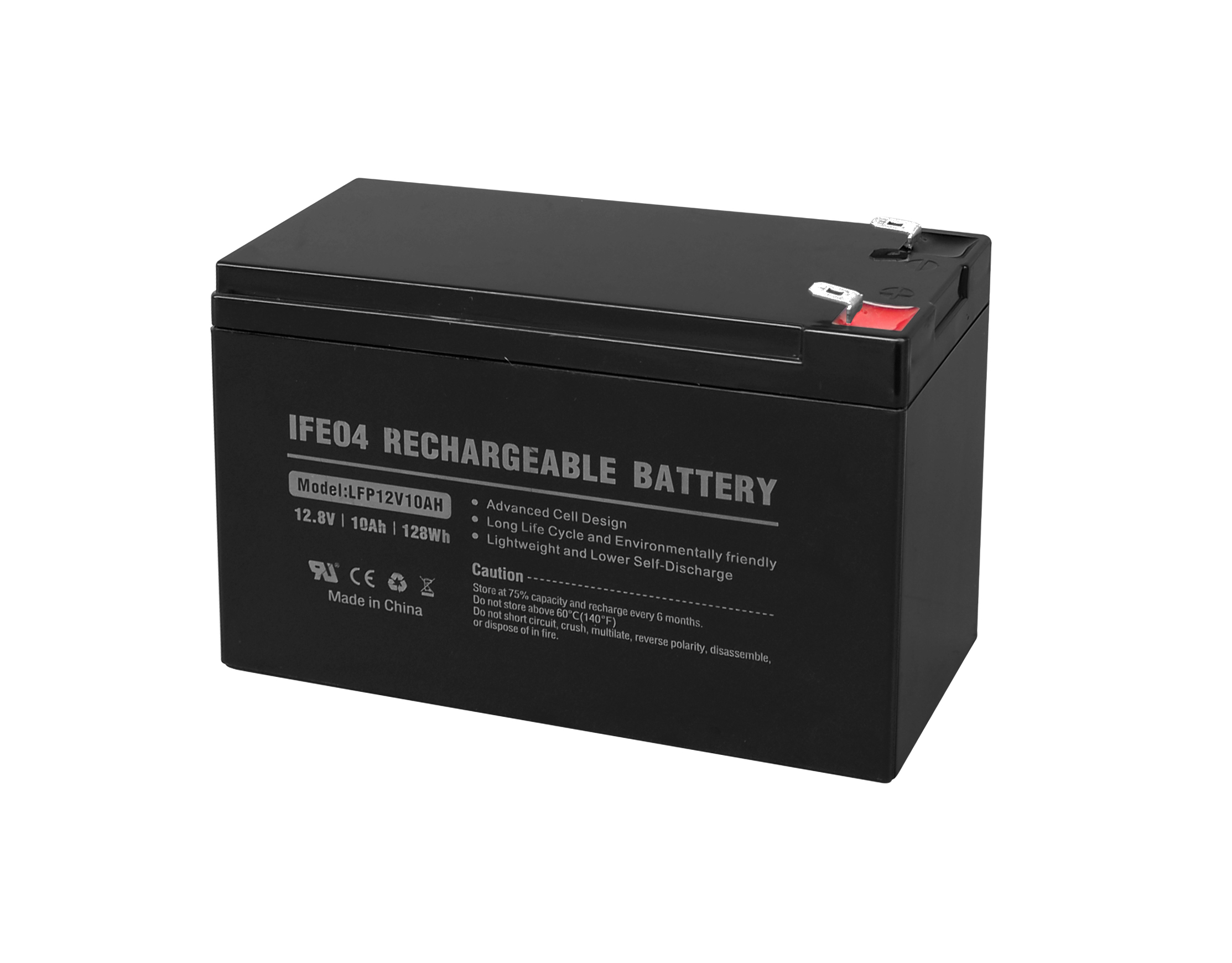 Paquete de baterías LiFePO4 de ciclo profundo de 12V 10AH con BMS