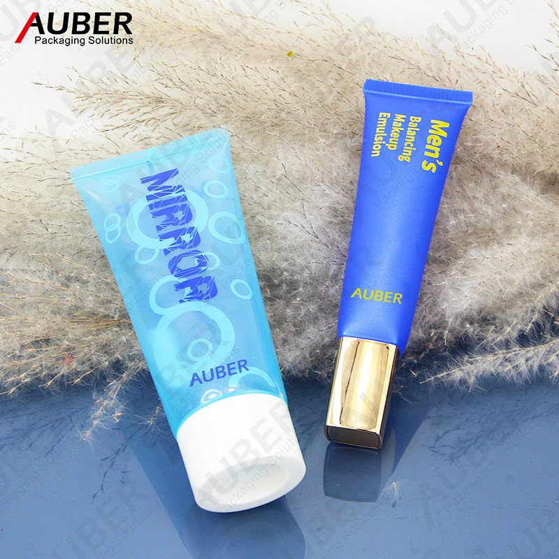 Bule Matte Man Skin Care Plastic Squeeze Tube