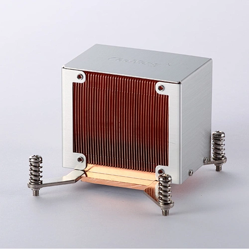 Copper Fin Skiving Heatsink With Case 100W