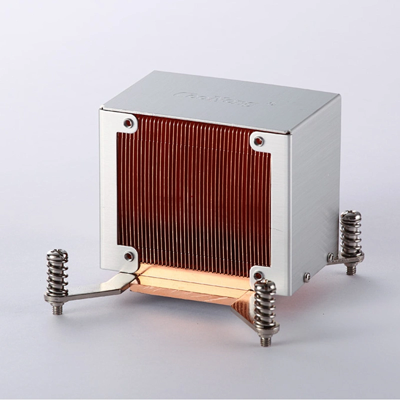 Copper Fin Skiving Heatsink With Case 100W