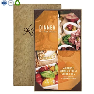 Wooden menu holder
