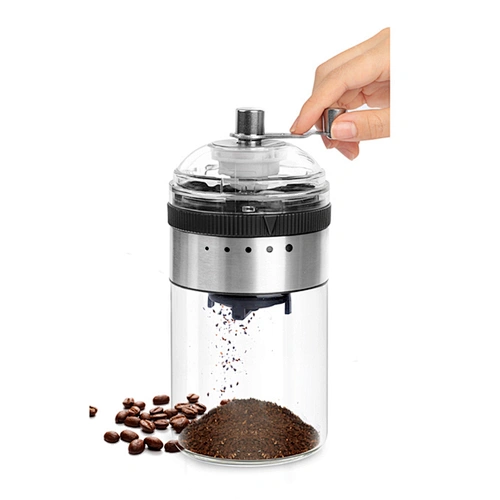 Manual Popular Coffee Grinder with Glass Jar
