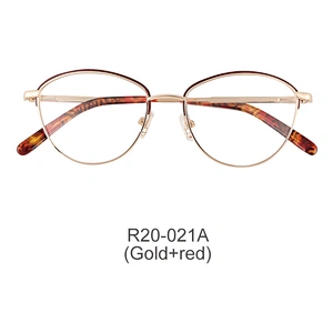 China wholesale brand design cat eye metal optical frame eyeglasses frames styles